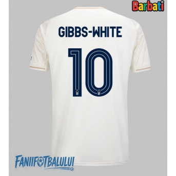 Nottingham Forest Morgan Gibbs-White #10 Tricou Fotbal Replică 2025-26 Barbati Deplasare